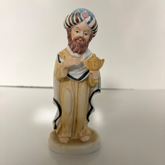 Creative Art Flowers Three Wise Men Ceramic Figurines X2451 Christmas Nativity - Picture 5 of 8